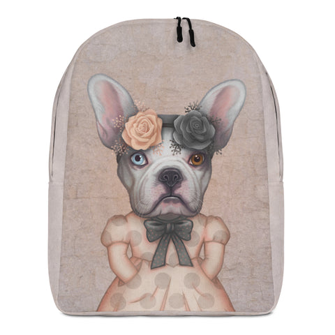 Backpack "We all have light and dark inside us" (French bulldog)