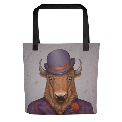 Tote bag "Beard is the man's honor" (Bison)