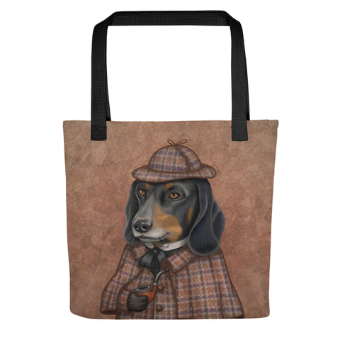 Tote bag "Everything happens for a reason" (Dachshund)
