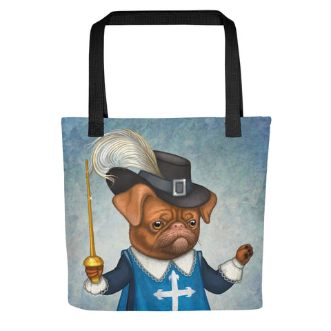 Tote bag "He fights with spirit as well as with the sword" (Petit brabançon)