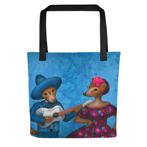 Tote bag "One string is good enough for a good musician" (South American coatis)