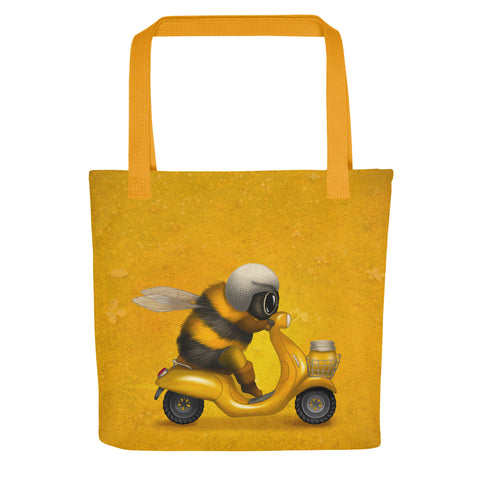 Tote bag "The busy bee has no time for sorrow" (Bumblebee)