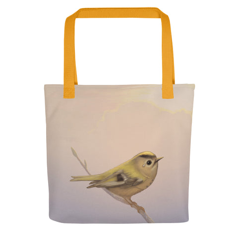 Tote bag "A small tear relieves a great sorrow" (Goldcrest)