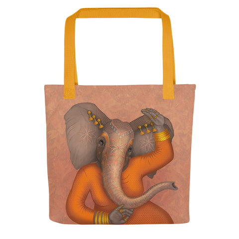Tote bag "Dancing is creating a sculpture that is visible only for a moment" (Elephant)