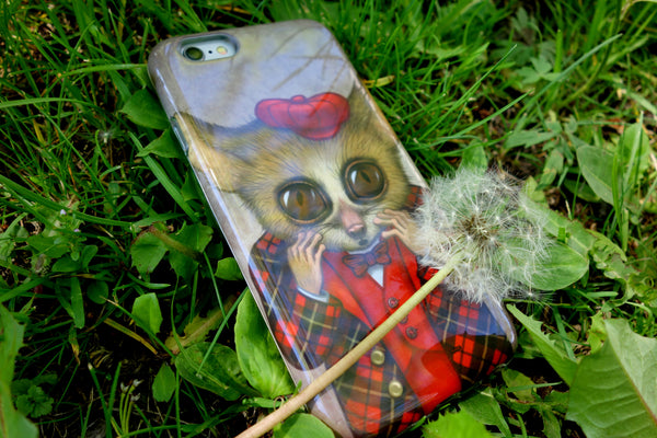 iPhone cover "Fear has big eyes" (Mouse lemur)
