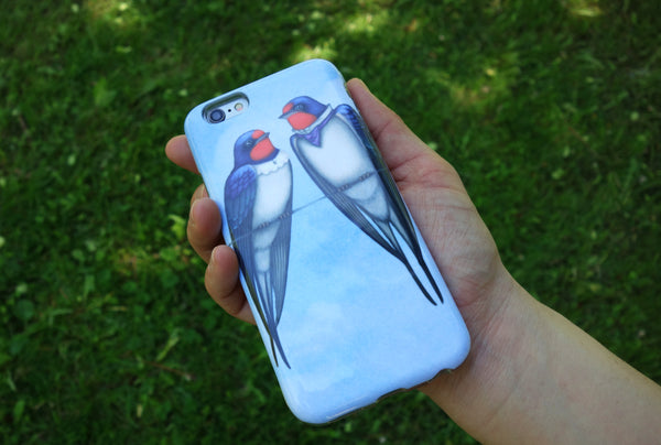 iPhone cover "Everybody loves his homeland" (Swallows)