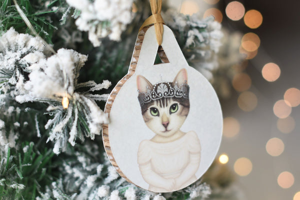 Christmas tree decoration "There’s a princess inside all of us" (Cat)
