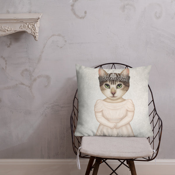 Premium pillow "There’s a princess inside all of us" (Cat)