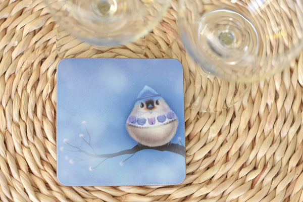 Coaster "I want to be your favorite hello and your hardest goodbye" (Tufted titmouse)