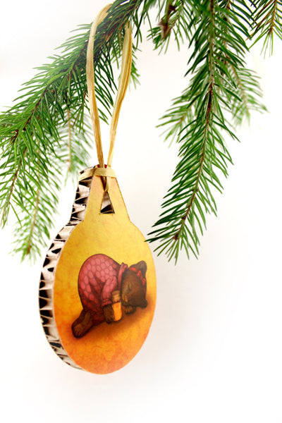 Christmas tree decoration "Sleeping is sweeter than honey" (Bear)