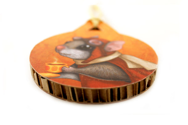 Christmas tree decoration "Who is timid in the woods boasts at home" (Flying squirrel)