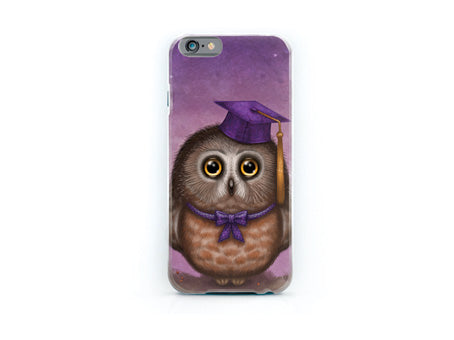 iPhone cover "Wonder is beginning of wisdom" (Owl)
