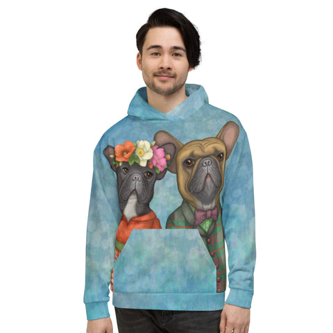 Unisex hoodie "A life without love is like a year without summer" (French Bulldogs)