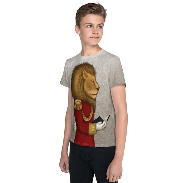 Unisex youth T-shirt "The word is stronger than the army" (Lion)