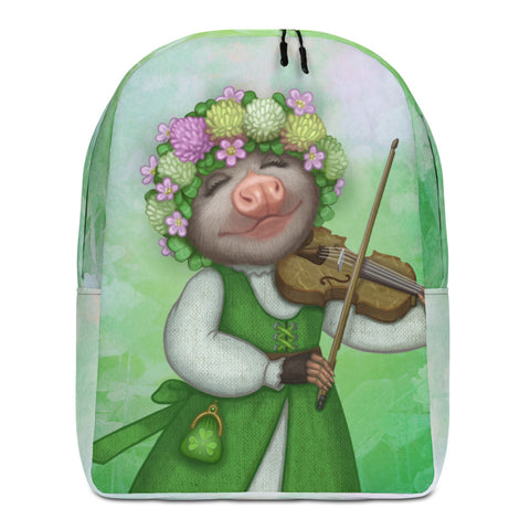 Backpack "The older the fiddle the sweeter the tune" (Opossum)