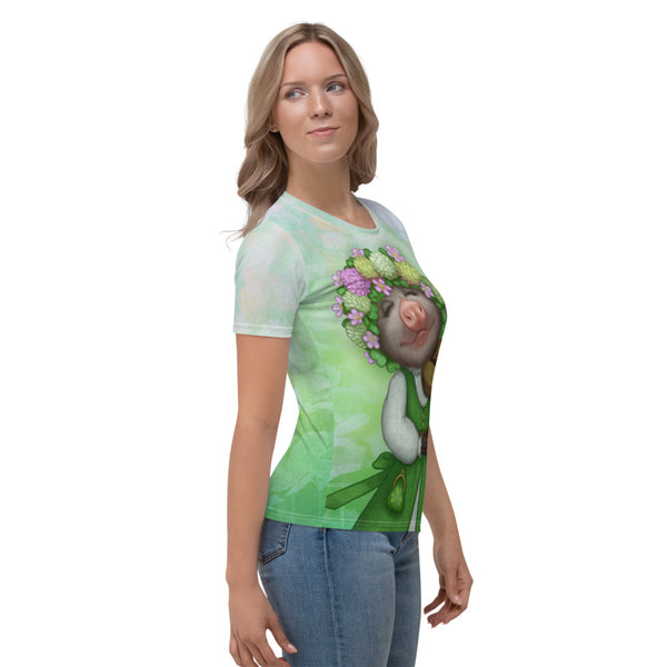 Women's T-shirt "The older the fiddle the sweeter the tune" (Opossum)