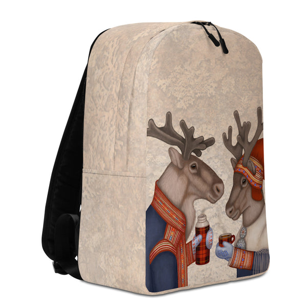 Backpack "Coffee and love taste best when hot" (Reindeers)