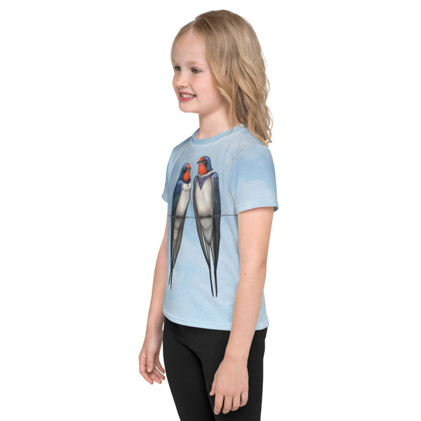 Unisex kids T-shirt "Everybody loves his homeland" (Swallows)