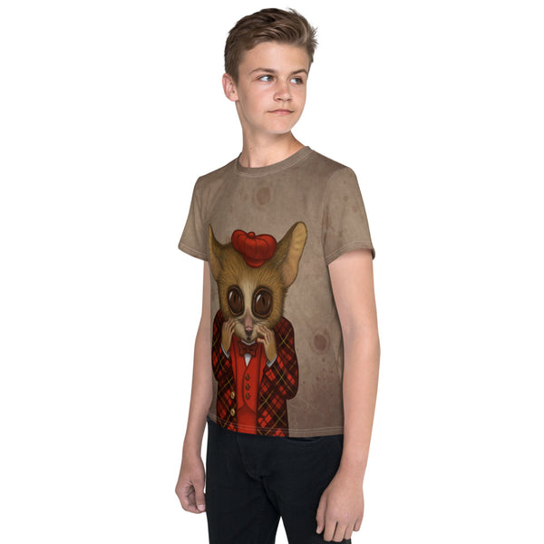 Unisex youth T-shirt "Fear has big eyes" (Mouse lemur)