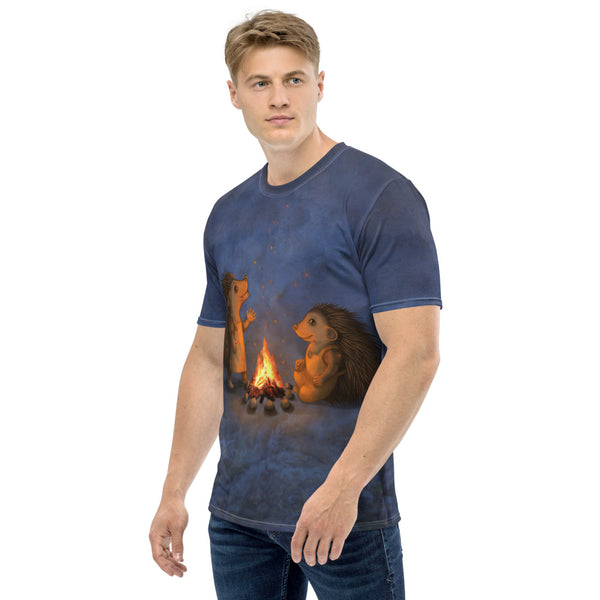 Men's T-shirt "Blacksmith's children are not afraid of sparks" (Hedgehogs)