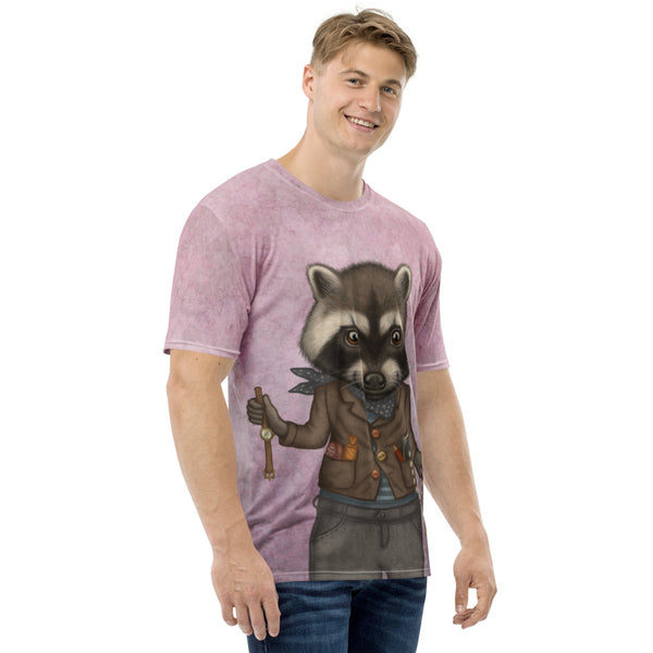 Men's T-shirt "Finders keepers" (Raccoon)