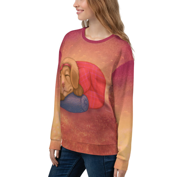 Unisex sweatshirt "Let her sleep for when she wakes she will move mountains" (Nova Scotia Duck Tolling Retriever)