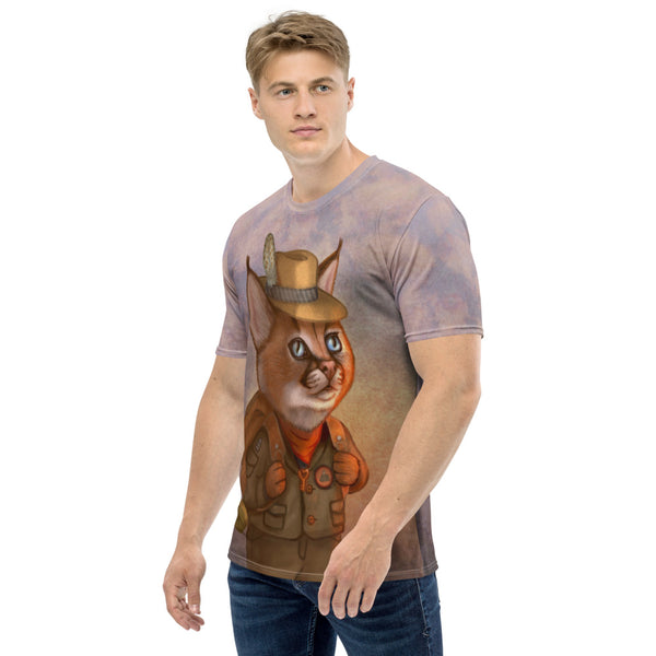 Men's T-shirt "The wise traveler leaves his heart at home" (Caracal)