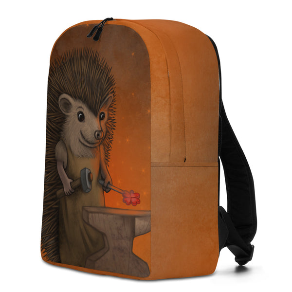Backpack "Everyone is the blacksmith of his own fortune" (Hedgehog)