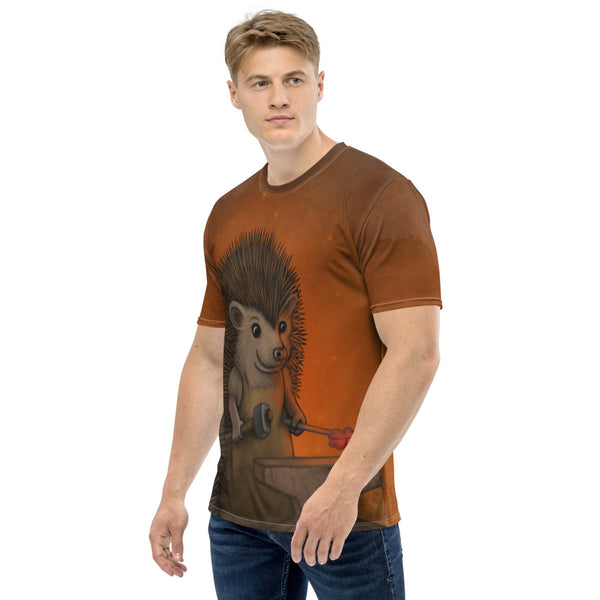 Men's T-shirt "Everyone is the blacksmith of his own fortune" (Hedgehog)