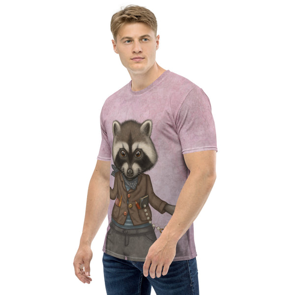 Men's T-shirt "Finders keepers" (Raccoon)