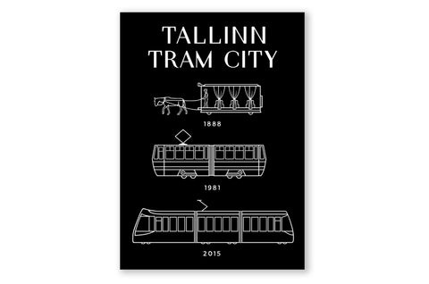 Postcard "Tallinn - Tram City"