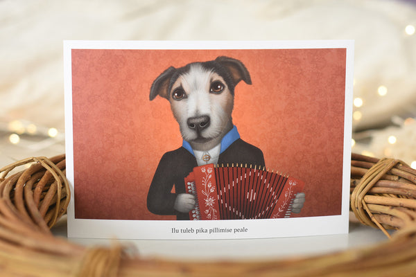 Postcard "With some effort, beauty comes along" (Jack Russell Terrier)