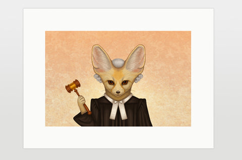 Print "Judges should have two ears, both alike" (Fennec fox)