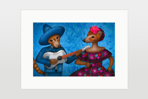 Print "One string is good enough for a good musician" (South American coatis)