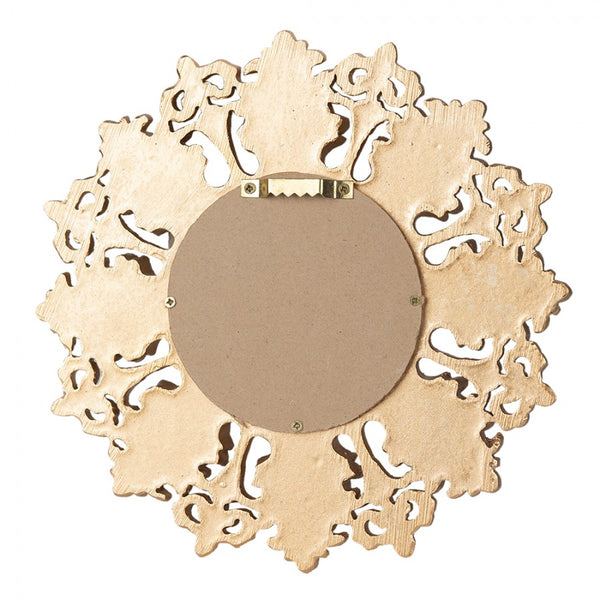 Mirror Ø 20 CM gold colored plastic round convex mirror