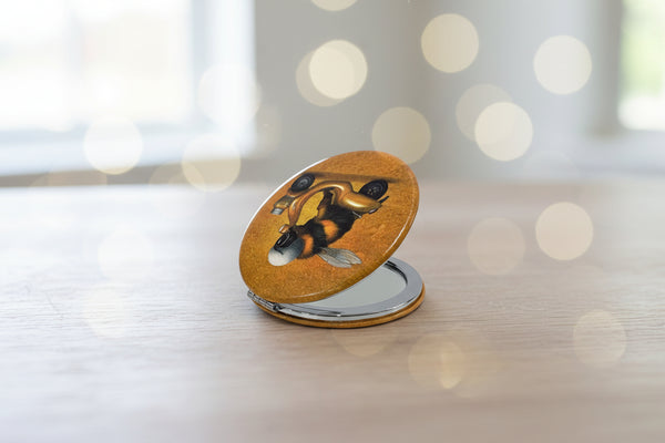 Pocket mirror "The busy bee has no time for sorrow" (bumblebee)