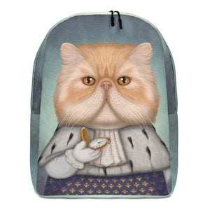 Backpack "Punctuality is the politeness of kings" (Persian cat)