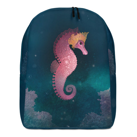 Backpack "Do not feel lonely, the entire universe is inside you" (Seahorse)