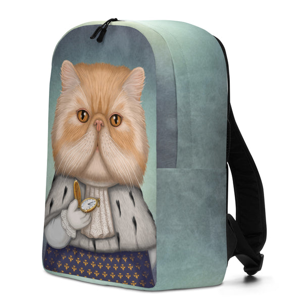 Backpack "Punctuality is the politeness of kings" (Persian cat)