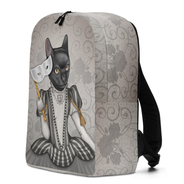Backpack "The face is a mask, look behind it" (Cat)