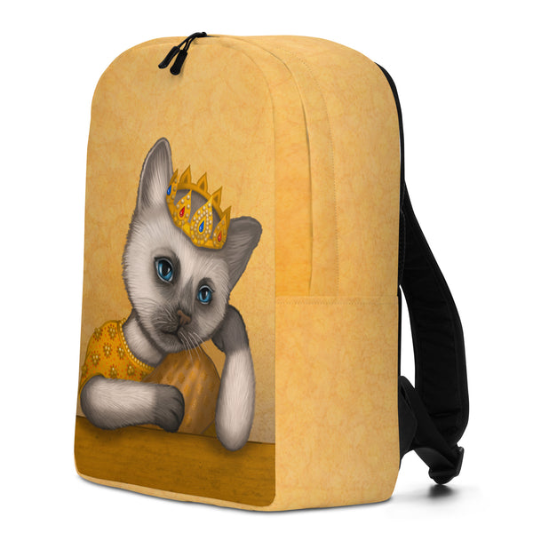 Backpack "Lift your head, princess, if not, the crown falls" (Siamese cat)