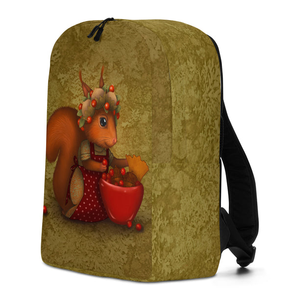 Backpack "The blossoms in the spring are the fruits in autumn" (Squirrel)