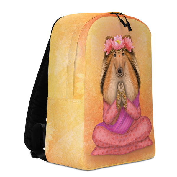 Backpack "What we think, we become" (Rough Collie)