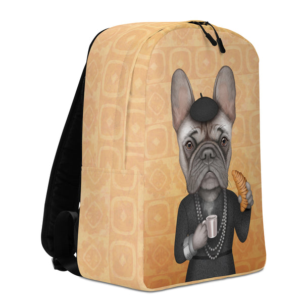 Backpack "A girl should be two things: classy and fabulous" (French bulldog)