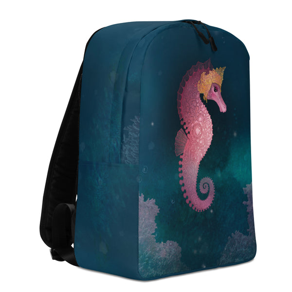 Backpack "Do not feel lonely, the entire universe is inside you" (Seahorse)