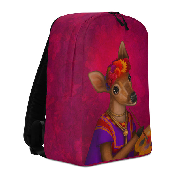 Backpack "I paint flowers so they will not die" (Deer)