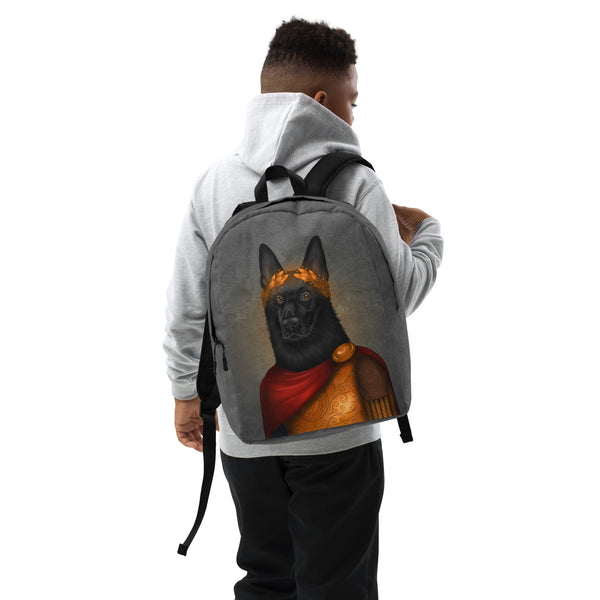 Backpack "Either Caesar or nothing" (Black German shepherd)
