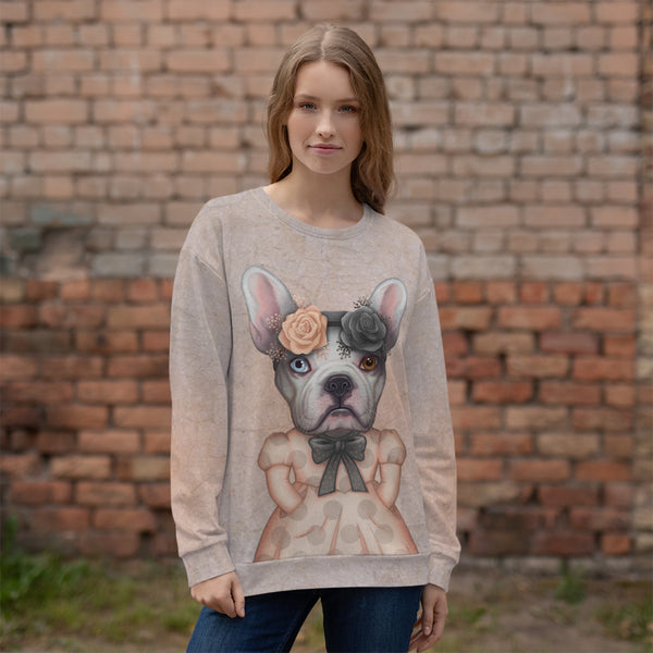 Unisex sweatshirt "We all have light and dark inside us" (French bulldog)