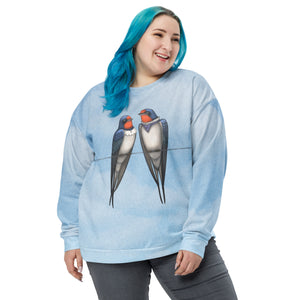 Unisex sweatshirt "Everybody loves his homeland" (Swallows)