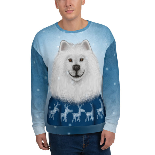 Unisex sweatshirt "No snowflake ever falls in the wrong place" (Samoyed)